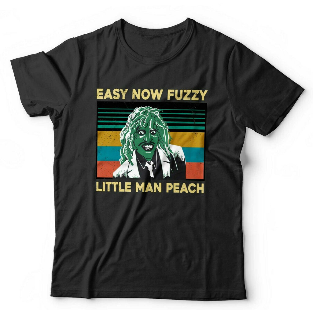 Easy Now Fuzzy Little Man Peach Tshirt Unisex