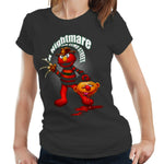 A Nightmare On Elmo Street Tshirt Fitted Ladies