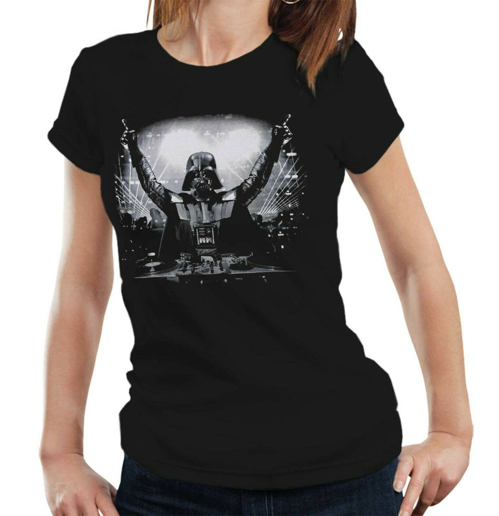 Darth Vader DJ Tshirt Fitted Ladies