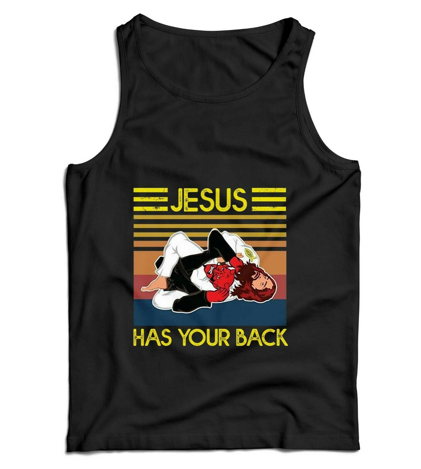 Jesus Has Your Back Ladies Vest Tank Top