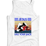 Jesus Has Your Back Ladies Vest Tank Top