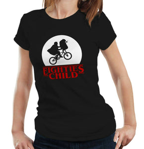 Eighties Child Tshirt Fitted Ladies