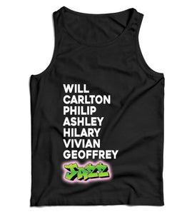 Fresh Prince Names Ladies Vest Tank Top