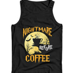 Nightmare Before Coffee Halloween Ladies Vest Tank Top