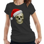 Santa Skull Tshirt Fitted Ladies