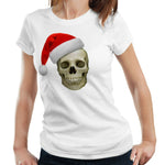 Santa Skull Tshirt Fitted Ladies