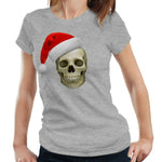 Santa Skull Tshirt Fitted Ladies