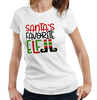 Santa's Favorite Elf Tshirt Fitted Ladies