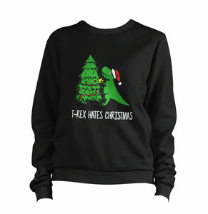 T-Rex Hates Christmas 2 Sweatshirt