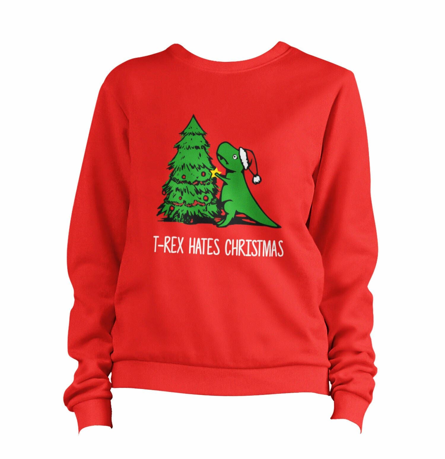 T-Rex Hates Christmas 2 Sweatshirt