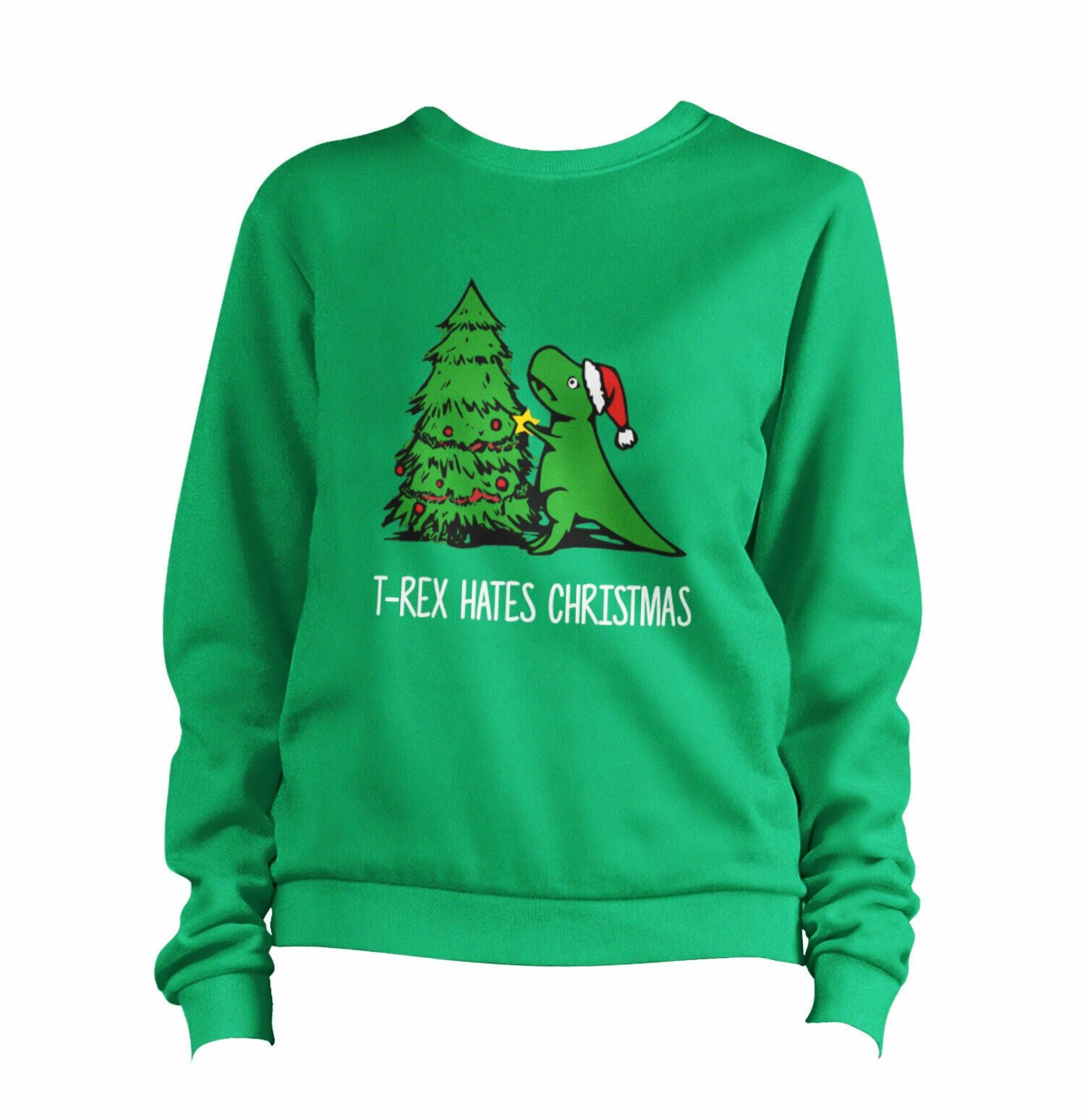 T-Rex Hates Christmas 2 Sweatshirt