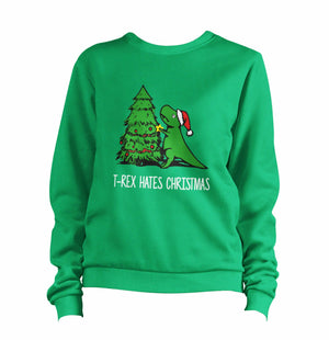 T-Rex Hates Christmas 2 Sweatshirt