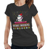 Unicorn Merry Mixmas 2 Tshirt Fitted Ladies