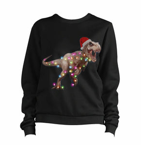 X-mas T-rex Sweatshirt Pullover Sweatshirt