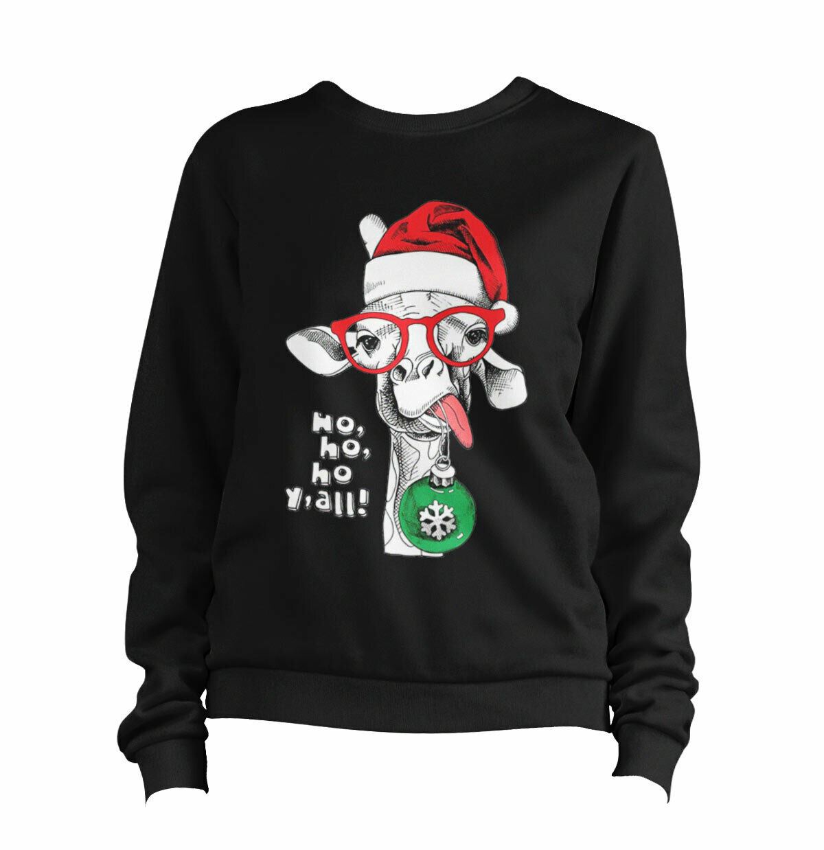 Ho Ho Ho Y'all Giraffe Sweatshirt