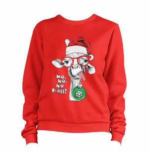 Ho Ho Ho Y'all Giraffe Sweatshirt