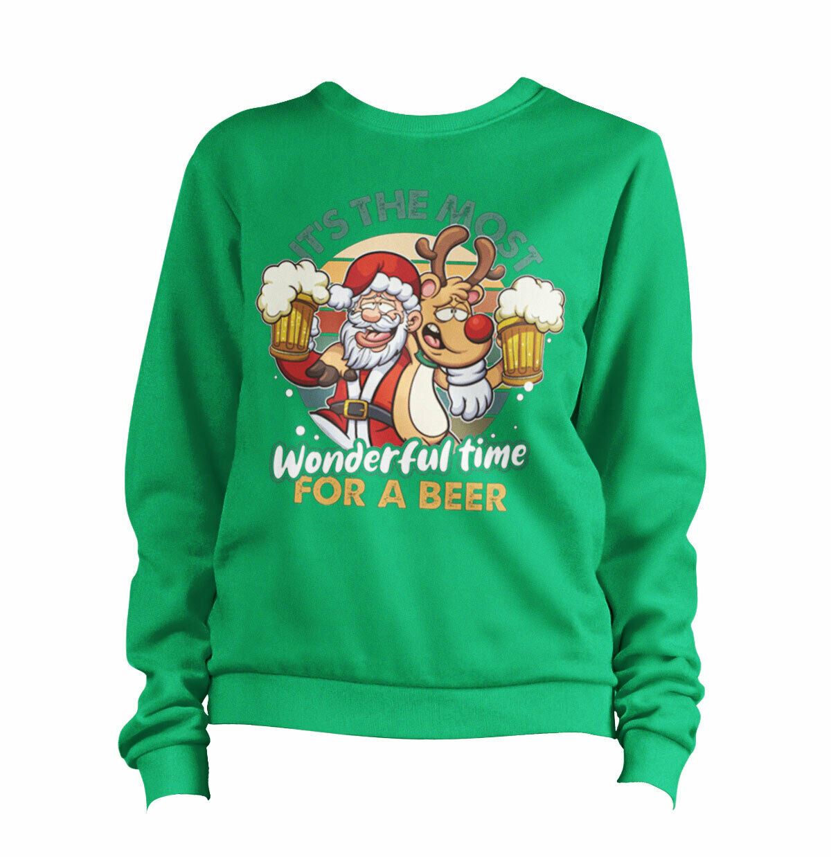 Santa It's The Most Wonderful Time For A Beer 1 Sweatshirt