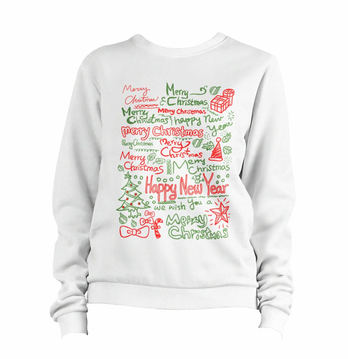 Merry Christmas Text Sweatshirt