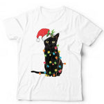 Christmas Cat Lights Tshirt Unisex & Kids