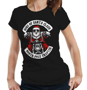 Sons Of Santa Claus Tshirt Fitted Ladies