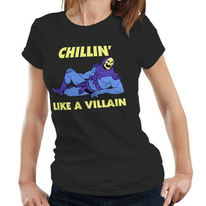 Chilling Like A Villain Tshirt Fitted Ladies