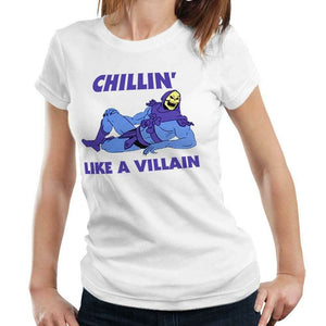 Chilling Like A Villain Tshirt Fitted Ladies