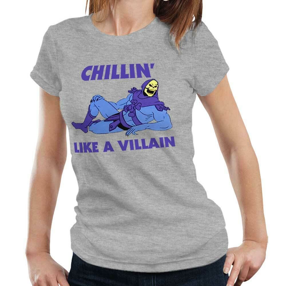 Chilling Like A Villain Tshirt Fitted Ladies