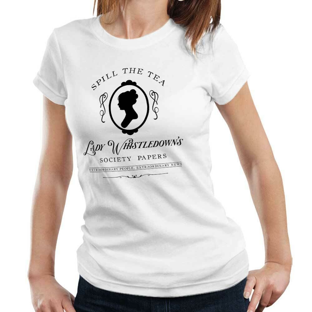 Lady Whistledown's Society Papers Tshirt Fitted Ladies