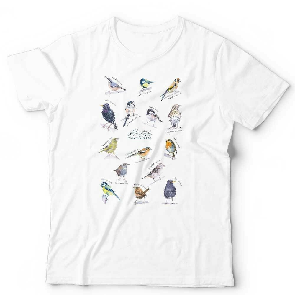 British Garden Birds Tshirt Unisex & Kids