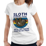 Sloth Running Team Ladies Tshirt