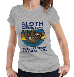 Sloth Running Team Ladies Tshirt