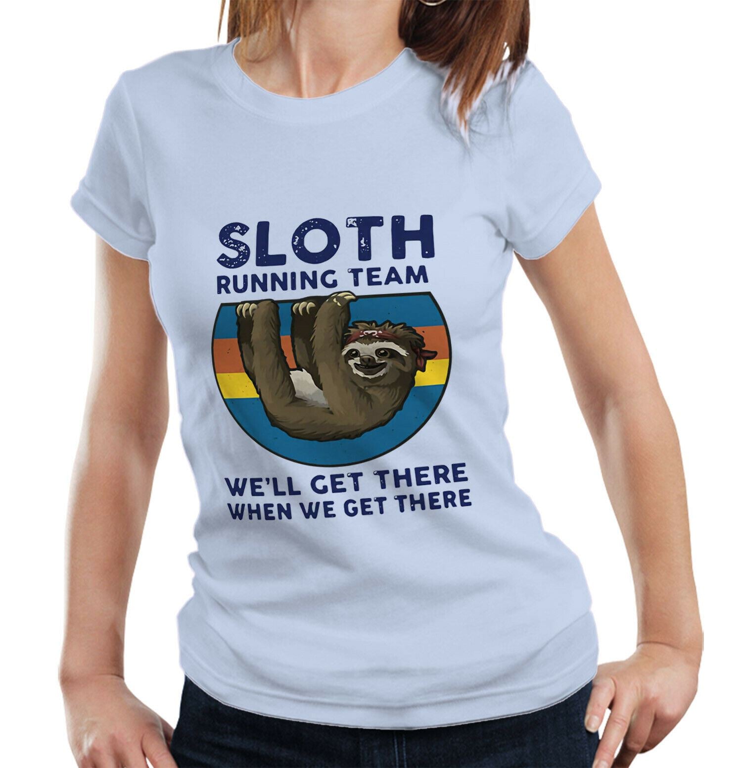 Sloth Running Team Ladies Tshirt