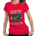 Sloth Running Team Ladies Tshirt