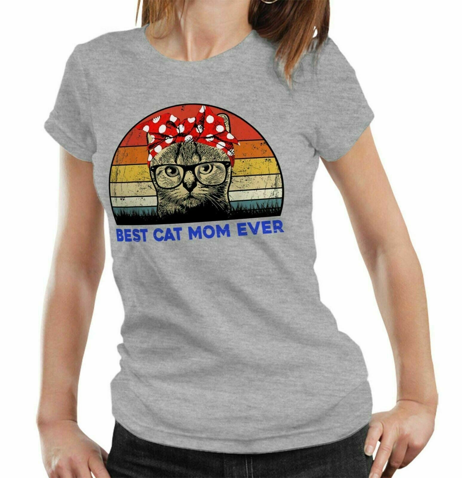 Best Cat Mom Ever 2 Tshirt Ladies