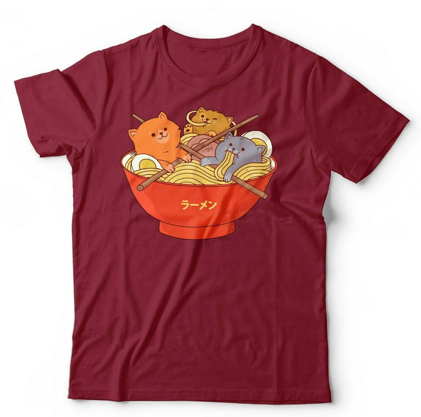 Ramen And Cats Tshirt Unisex