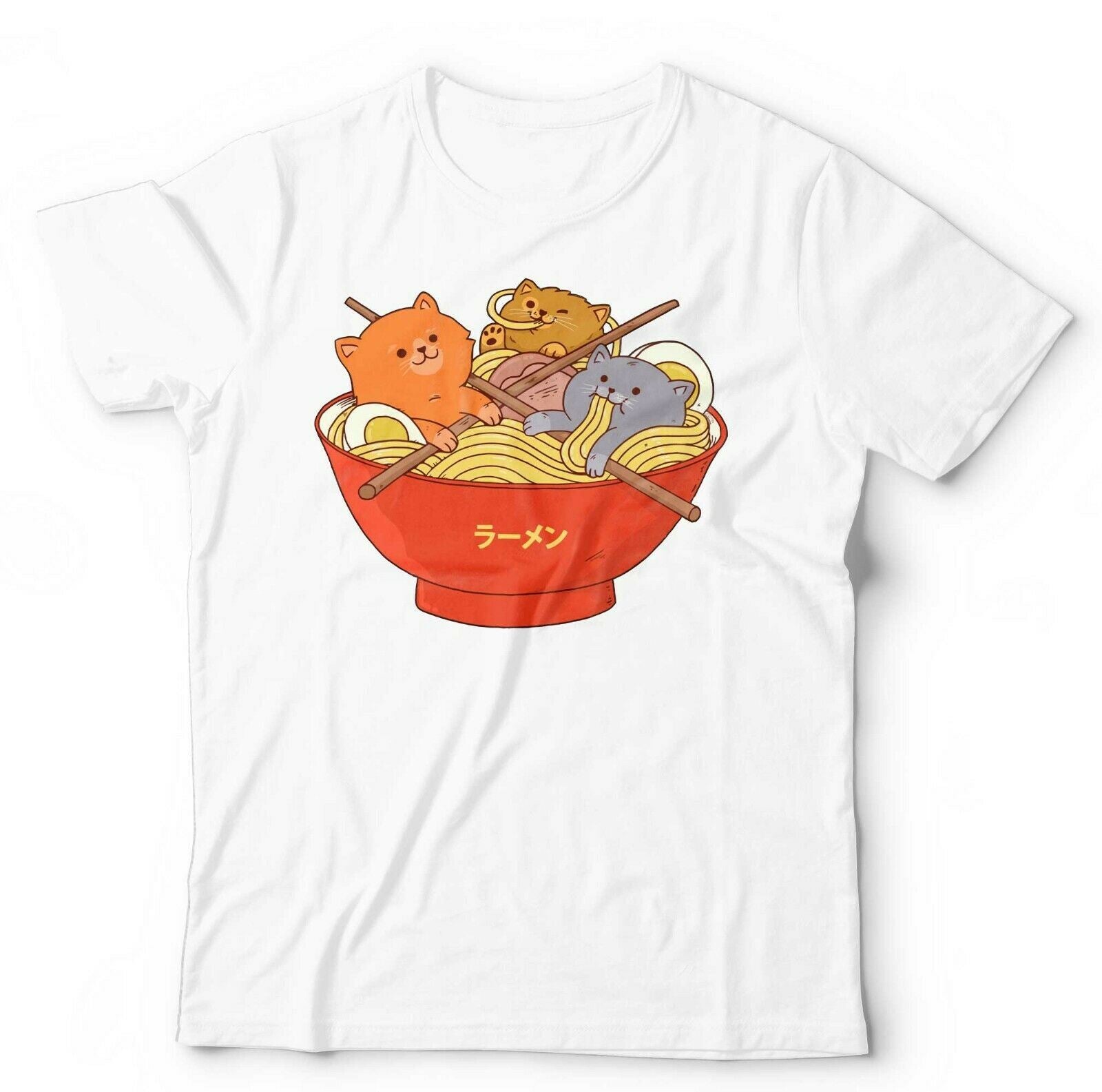 Ramen And Cats Tshirt Unisex