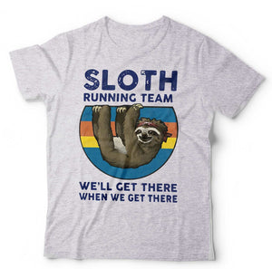 Sloth Running Team Tshirt Unisex