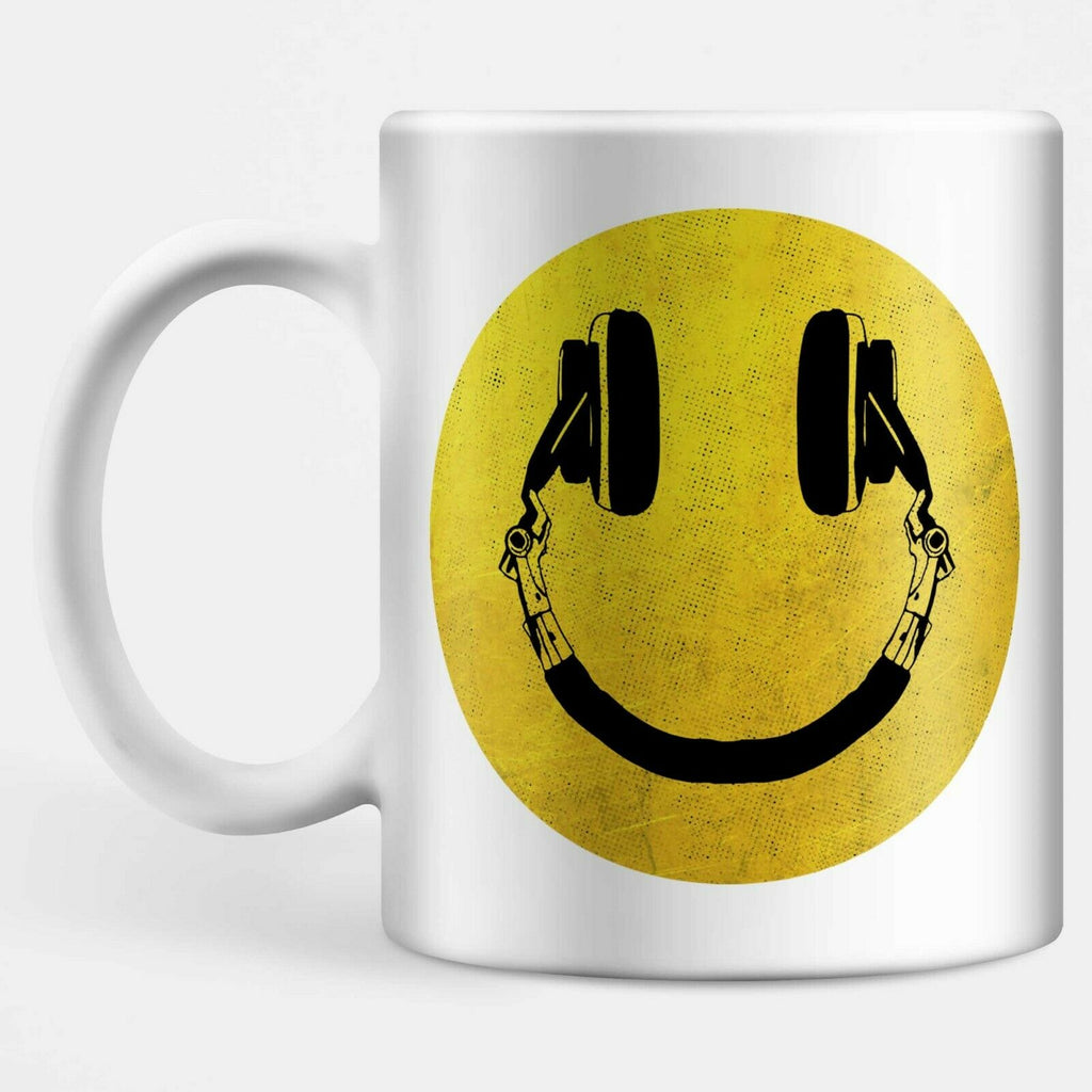 DJ Smiley Face Mug