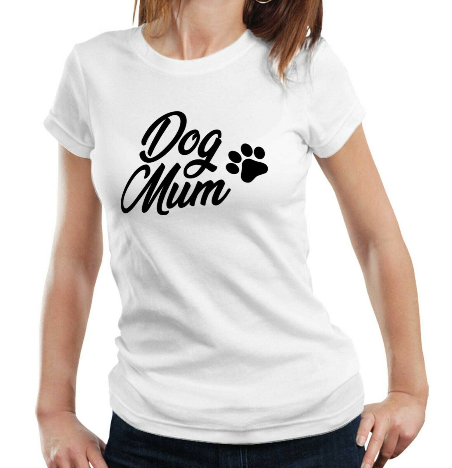 Dog Mum Tshirt Fitted Ladies