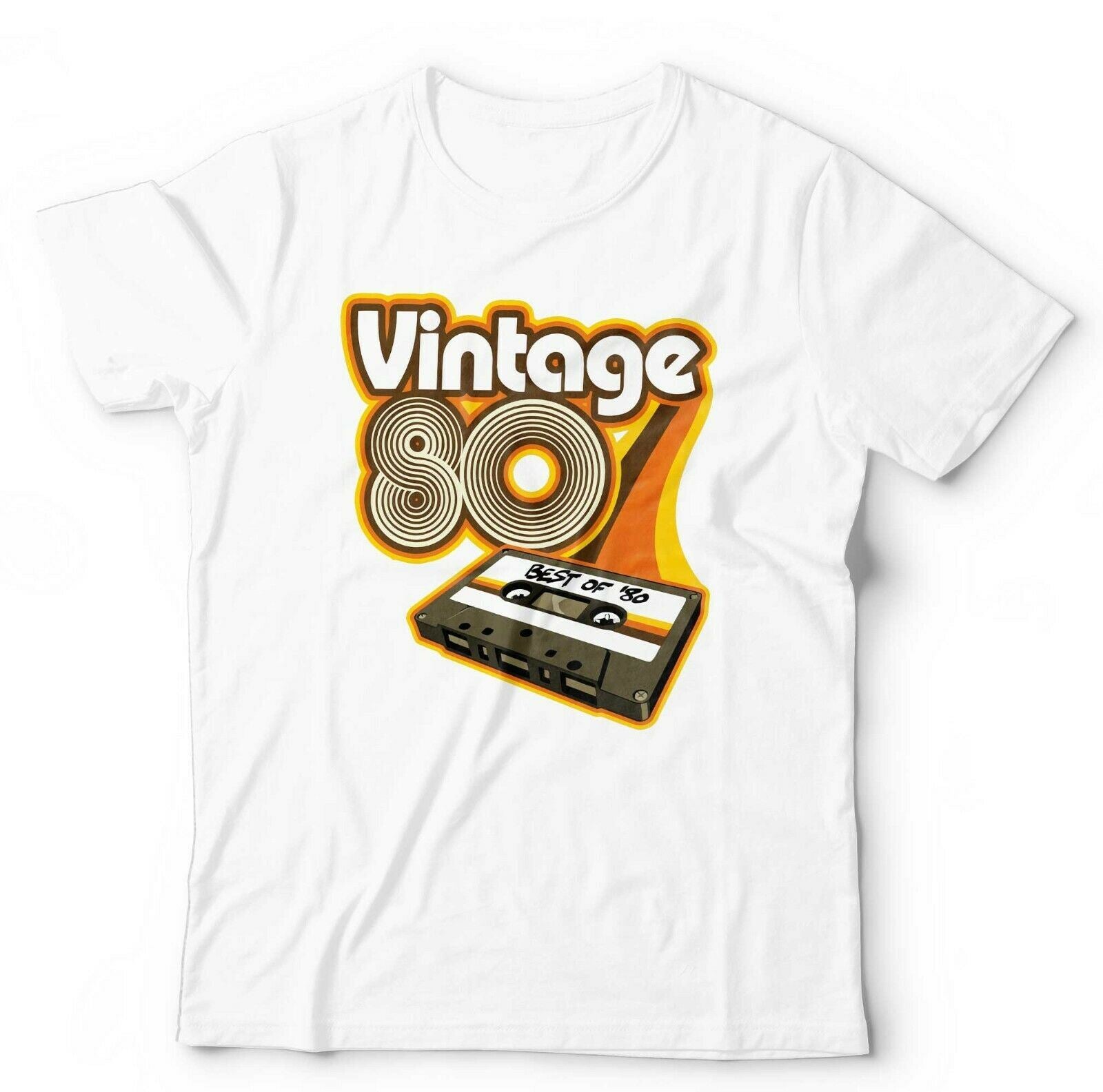 Vintage 80's Cassette Tape Tshirt Unisex