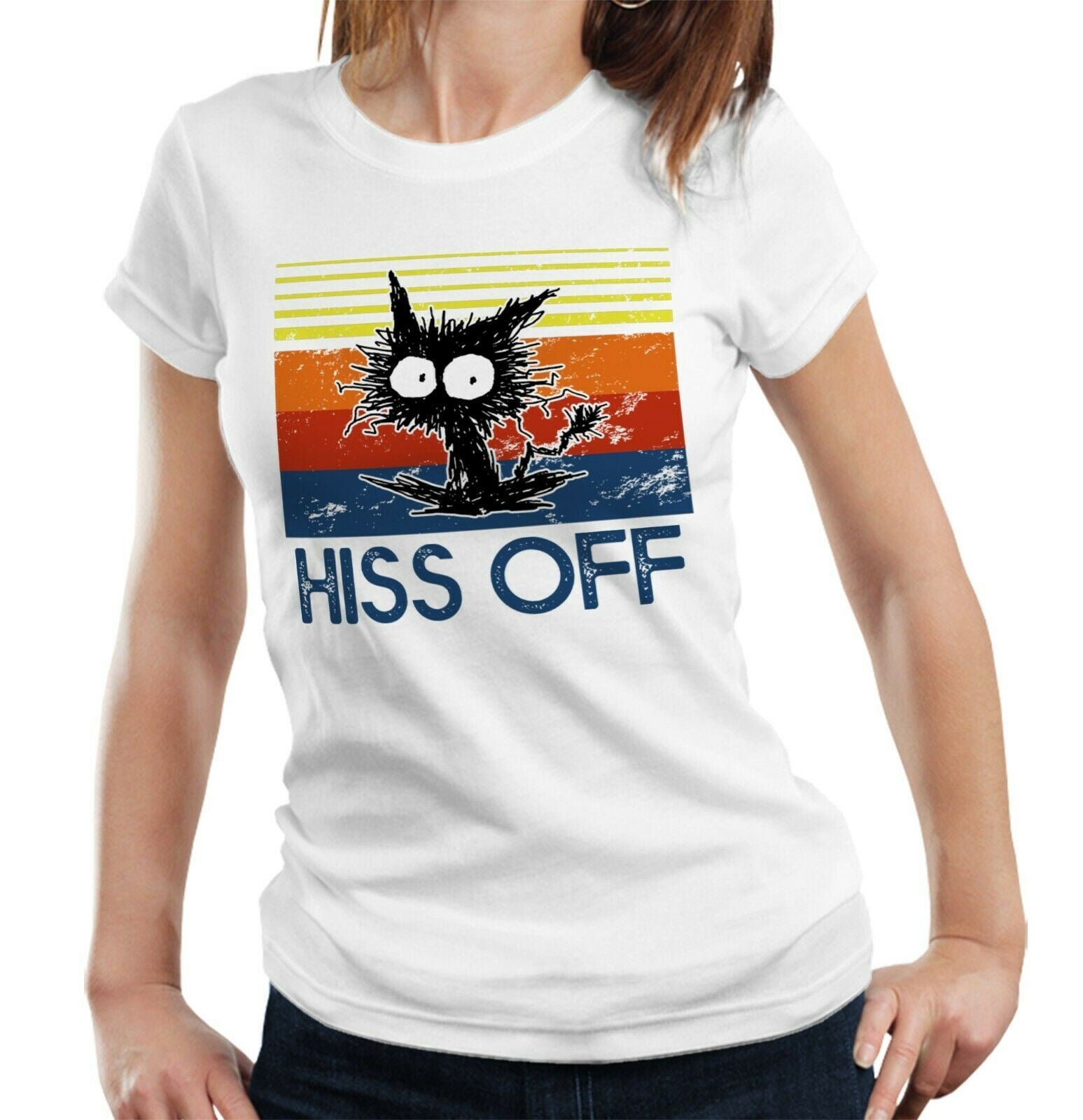 Hiss Off Tshirt Fitted Ladies