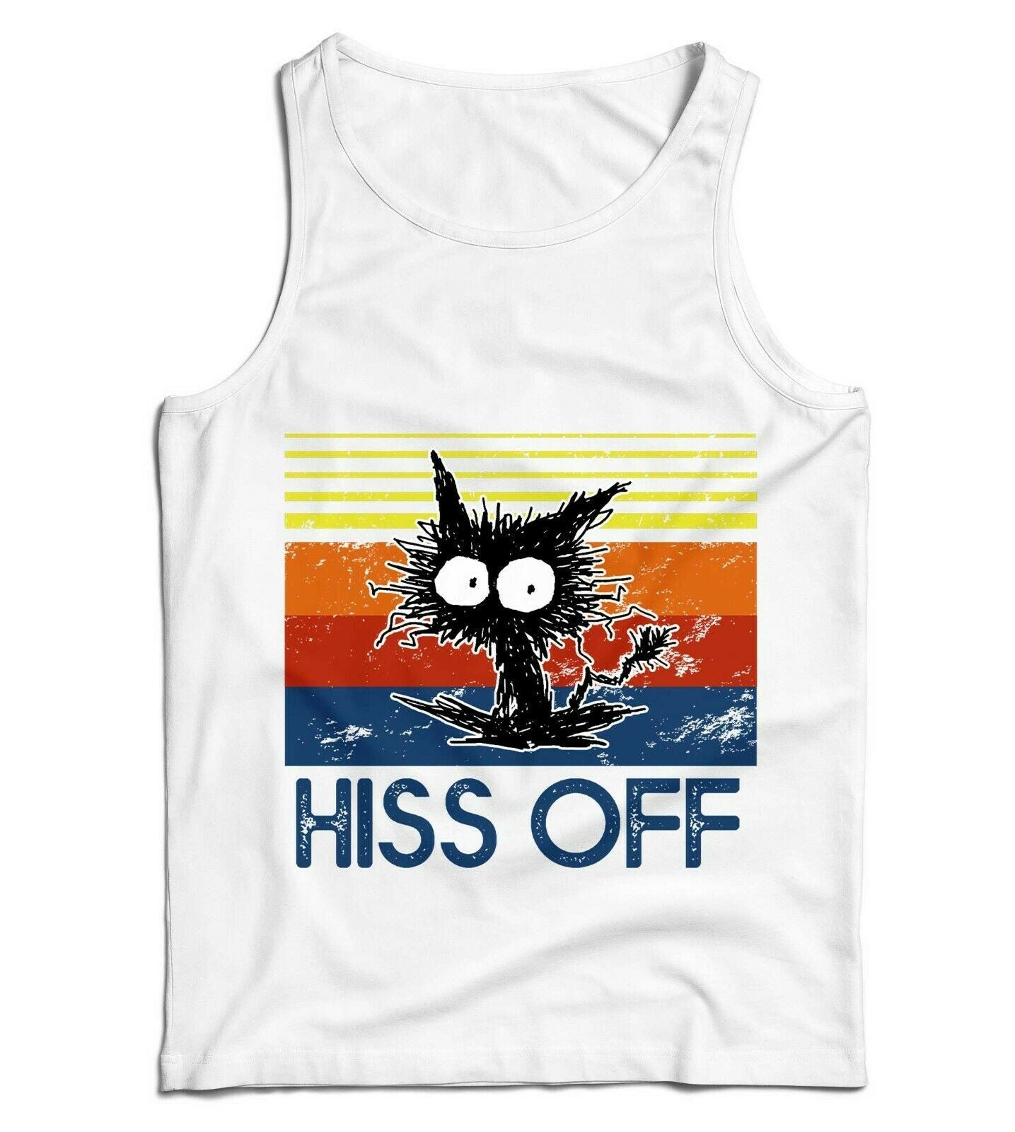 Hiss Off Ladies Fitted Vest Tank Top