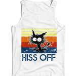 Hiss Off Ladies Fitted Vest Tank Top