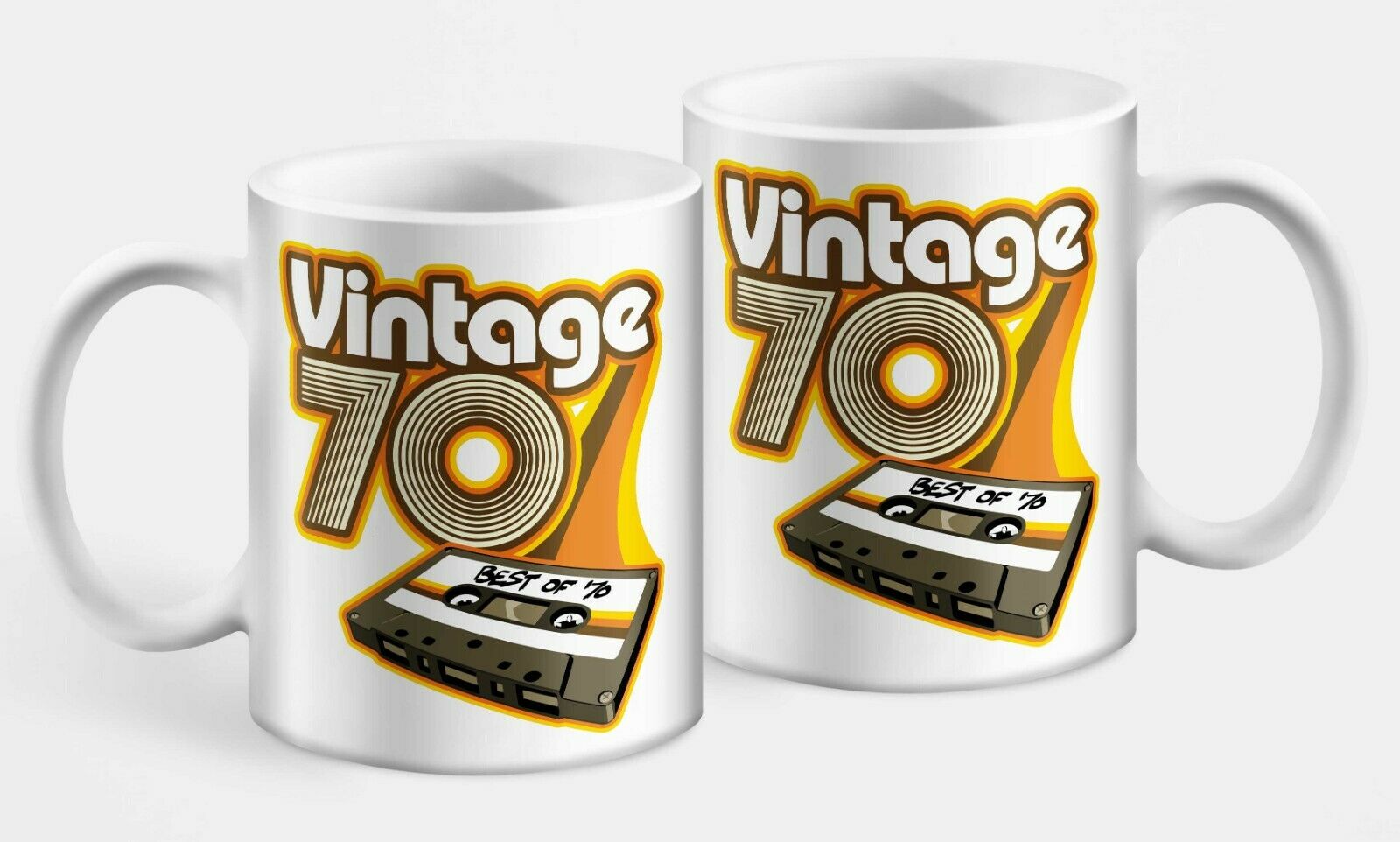 Vintage 70's Cassette Tape Mug