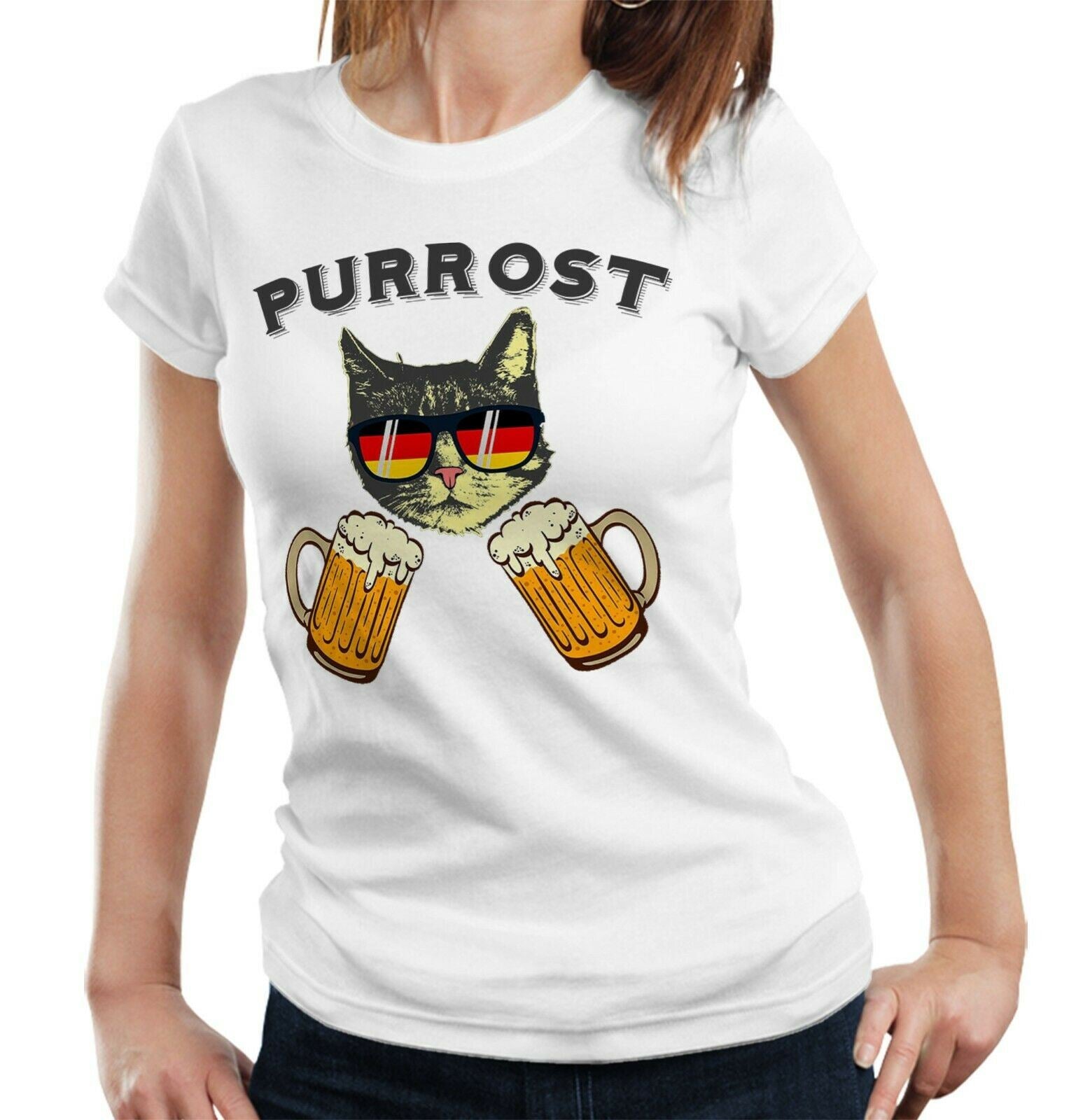 Purrost Tshirt Fitted Ladies