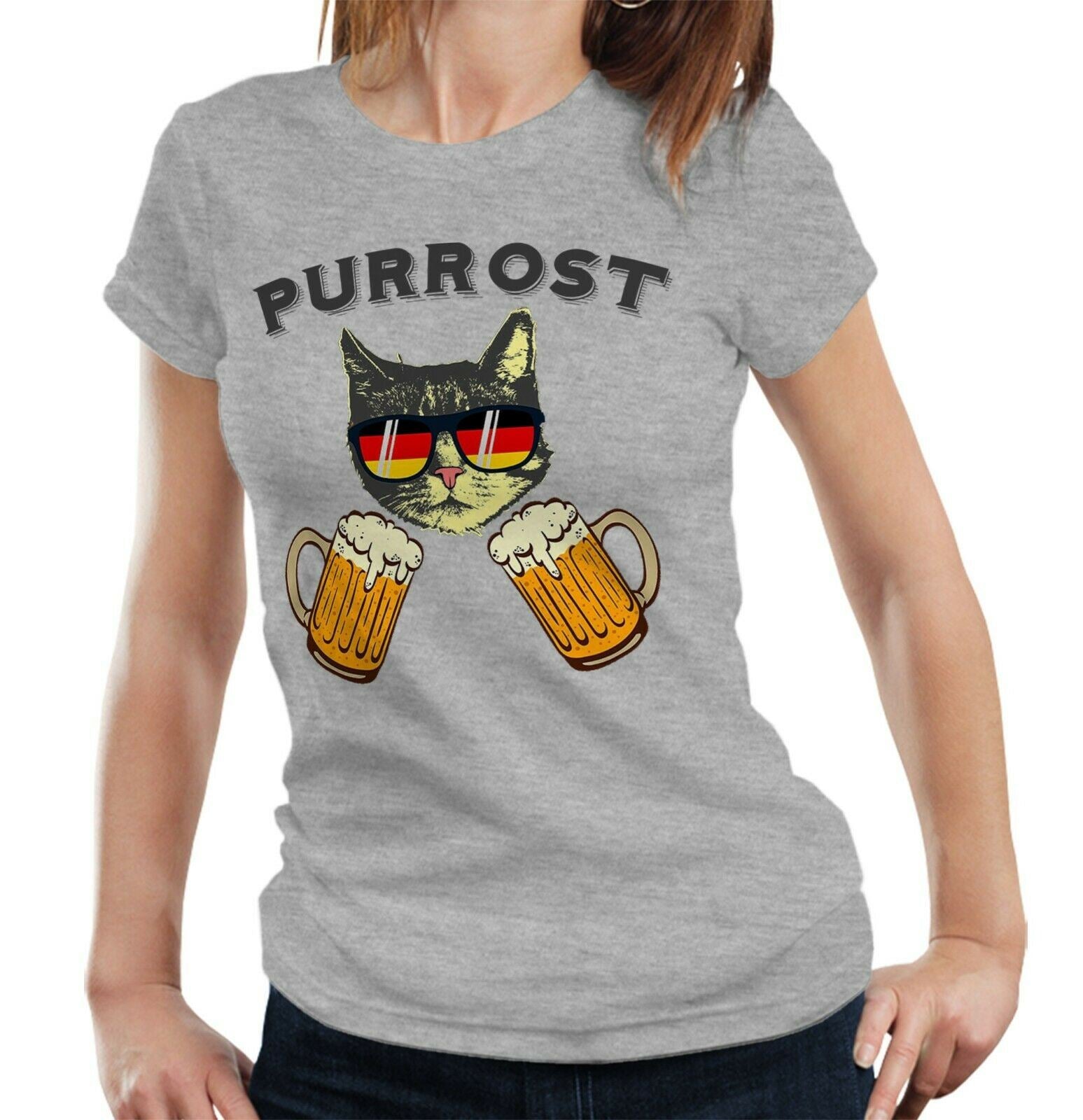 Purrost Tshirt Fitted Ladies