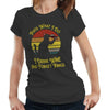 I Drink Wine And Forget Things Tshirt Fitted Ladies