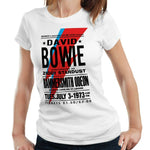 Bowie Hammersmith Odeon Poster Tshirt Fitted Ladies