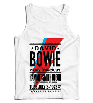 Bowie Hammersmith Odeon Poster Ladies Vest Tank Top