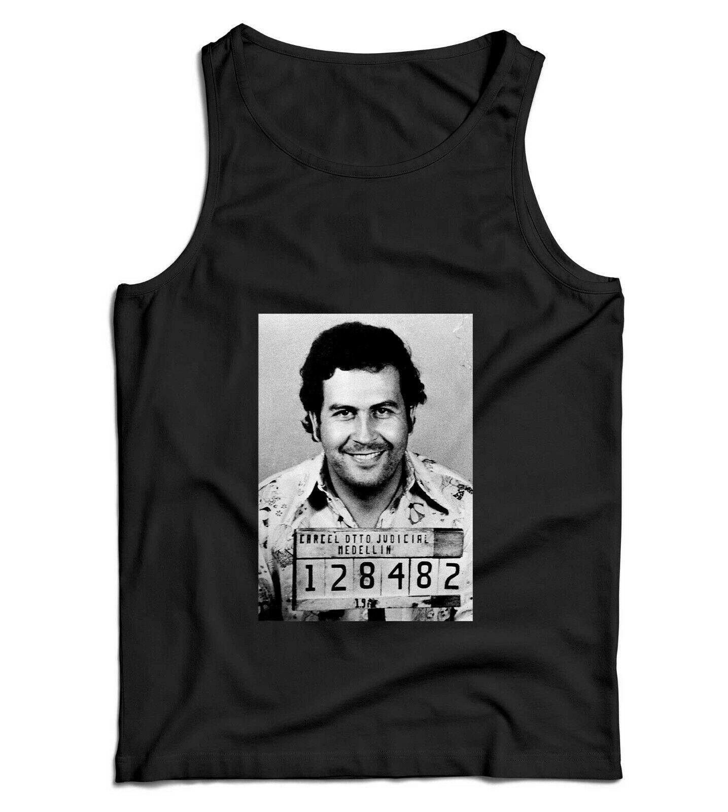 Pablo Escobar Mug Shot Ladies Vest Tank Top